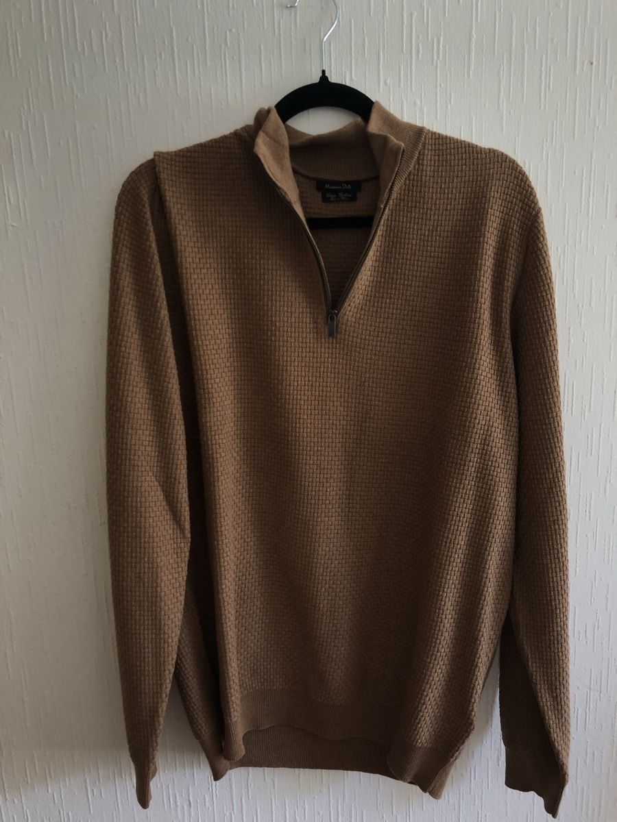 Massimo Dutti Maglioni & Felpe: Pull Massimo Dutti coton cachemire marron fermeture éclair – Usato da Ecublens VD venduto da eww_mvr8