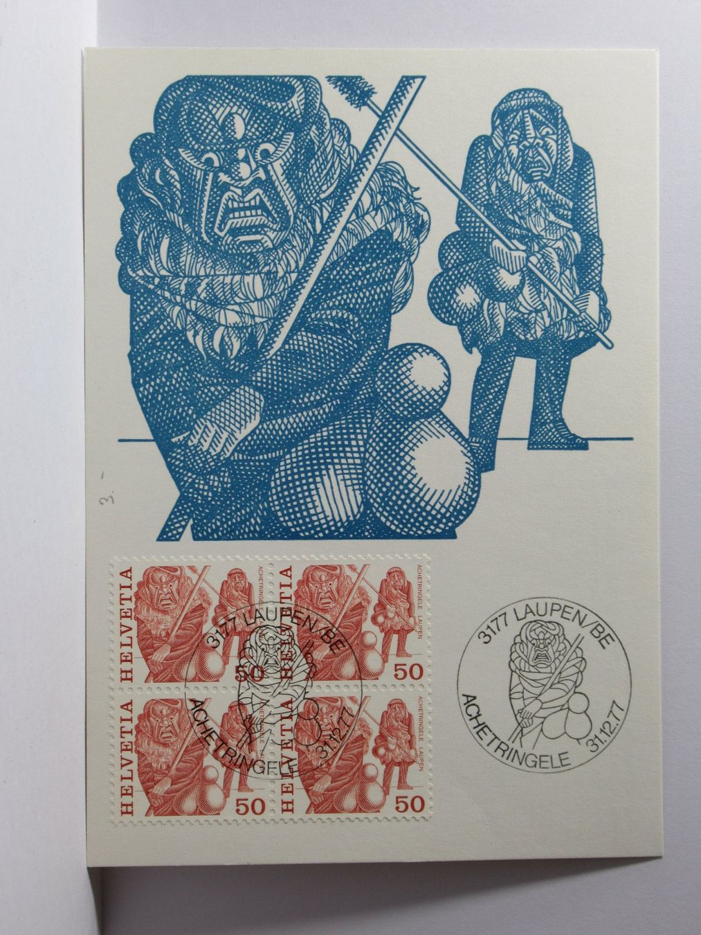 Cartoline postali: Bildpostkarte , Achetringele Laupen – Usato da Grenchen venduto da Bluemchen1900