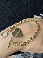 18k Gold “Herz Charm” Armband / 8 Gramm / 18cm