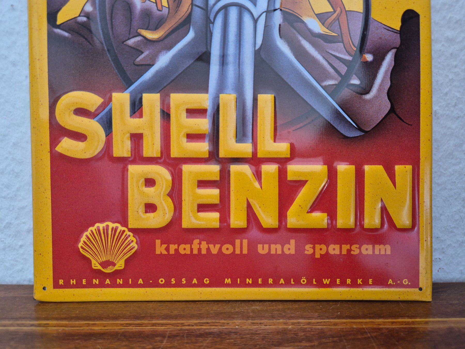 Shell Insegne: Blechschild Shell Tankstelle Tanksäule Limitiert 1995 Blech – Usato da Schaffhausen venduto da pfanis09 2