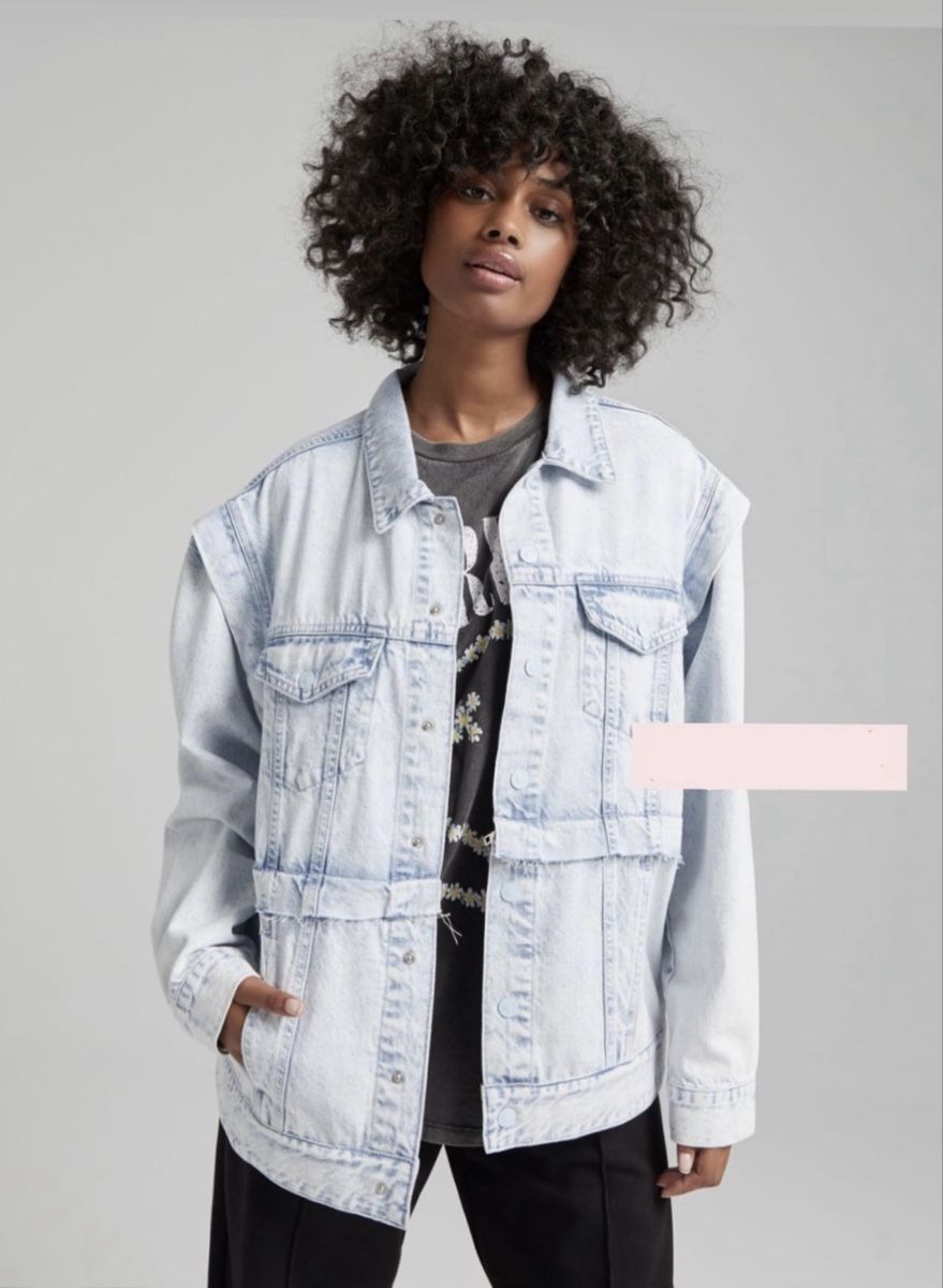 Bershka Giacche: Denim Jacket for Spring/Summer - Size M! – Nuovo (secondo la descrizione) da Zürich venduto da que_5ntr