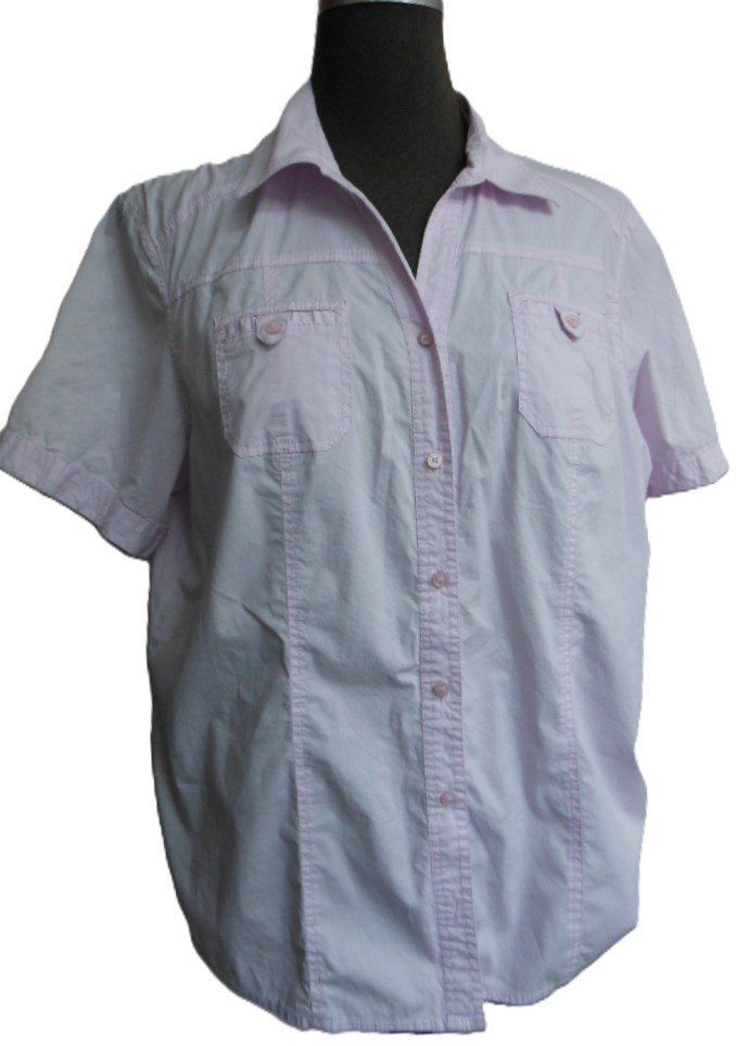 Cecil Chemisiers: ca. Gr. 44 46 xxl CECIL Bluse hellrosa stretch leicht sMasse – D'occasion à Basel par frausommerwind