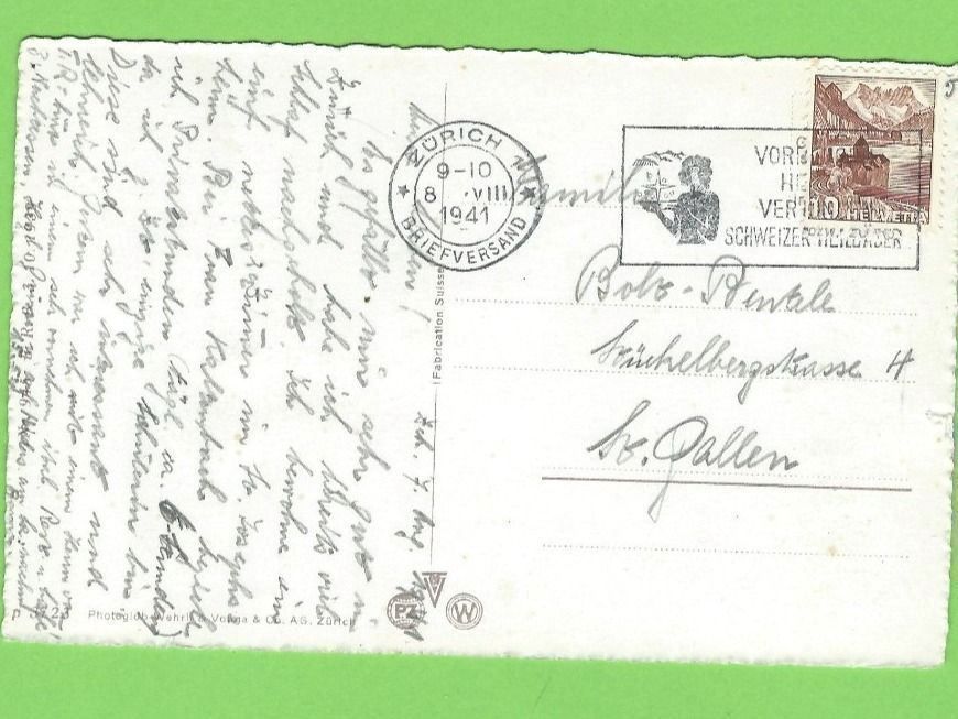 Cartoline postali: Zürich und die Alpen – Usato da Zürich venduto da t24_de 1