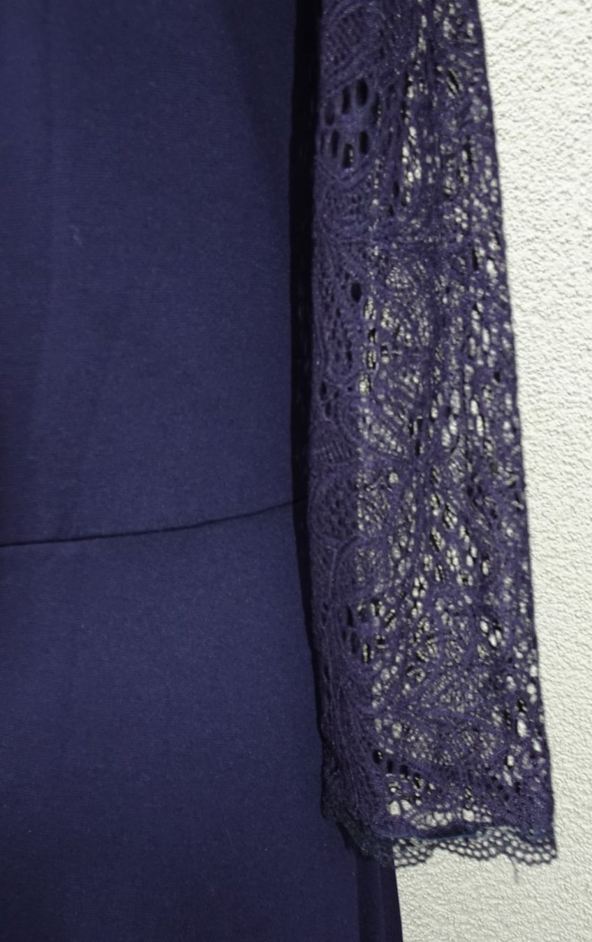 Vestiti: Kleid Zero Gr 40 dunkelblau spitze Cocktailkleid Maxikleid – Usato da Winterthur venduto da blumeblau77 7
