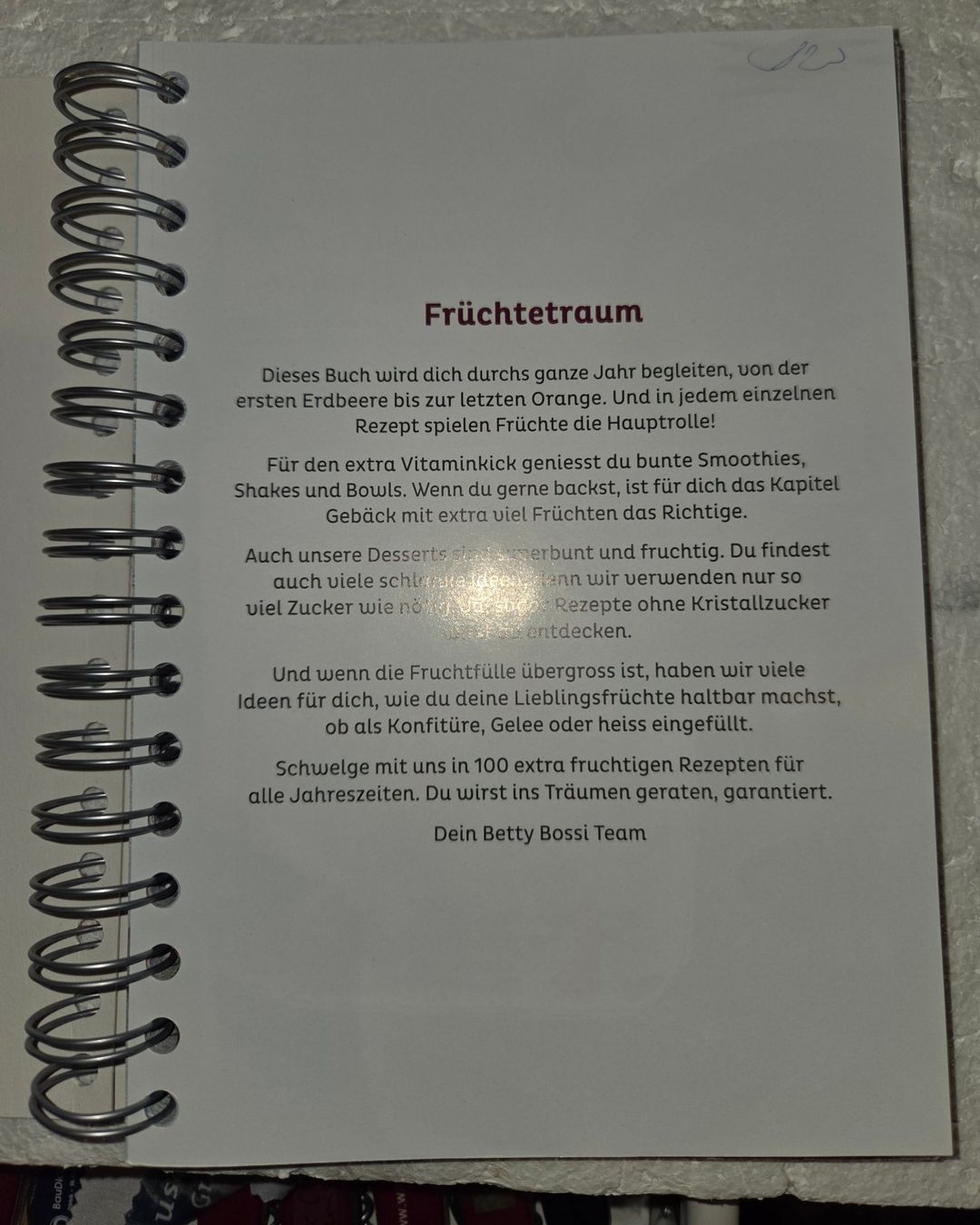 Libri: Betty Bossi Früchtetraum – Usato da Gossau SG venduto da oreliefredy 1