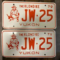  🇨🇦 2x Paar Autoschild, Yukon AE39 - Kanada
