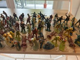 Sammlung Soldaten-Figuren, Spielzeug, Militär, Vintage, F...