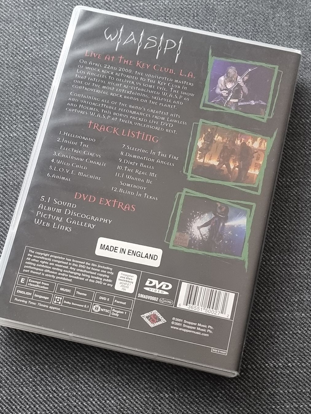 Alle DVDs: W.A.S.P. - Wasp - The Sting - Live in L.A. – Gebraucht aus Trimbach von EyeOfTheTiger 1
