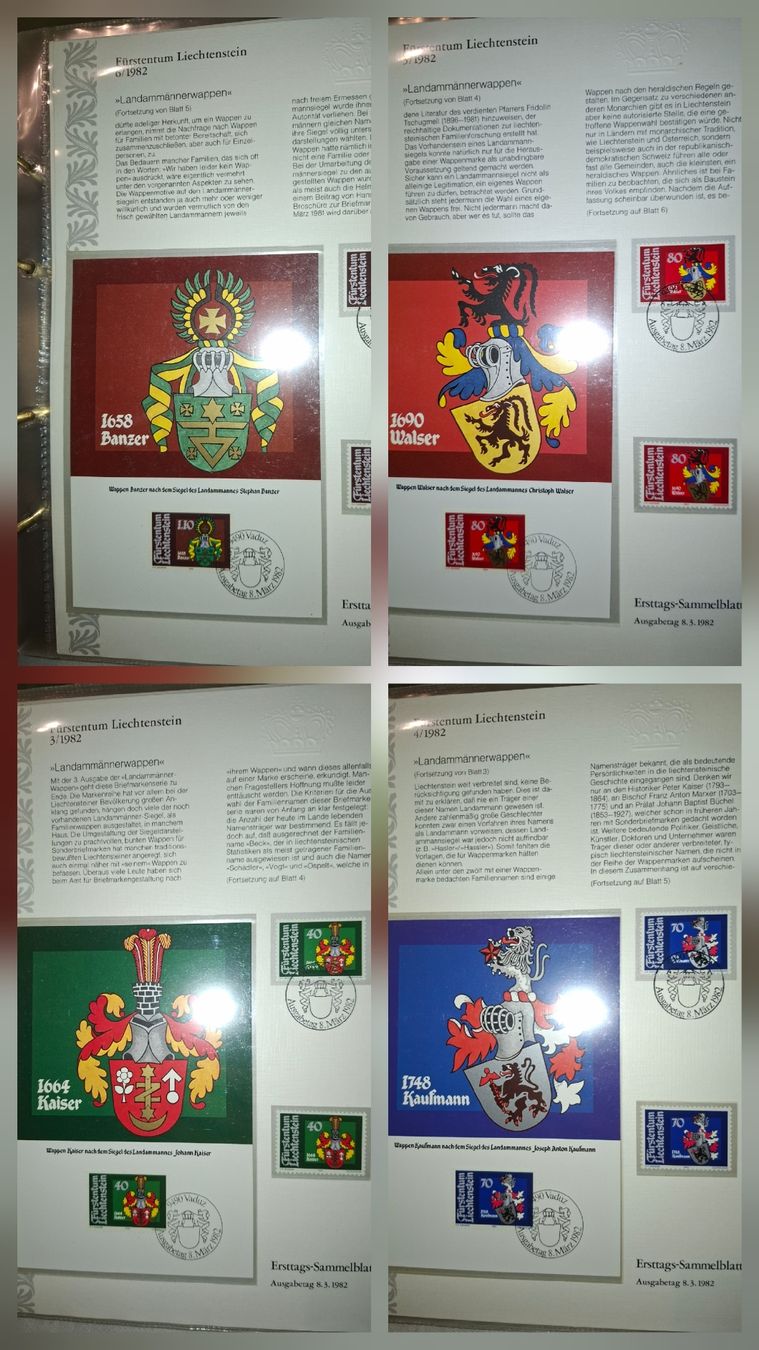 Alle Briefmarken: Sammlung FDC / Sammelblätter Liechtenstein – Gebraucht aus Balgach von SIMEON27 3