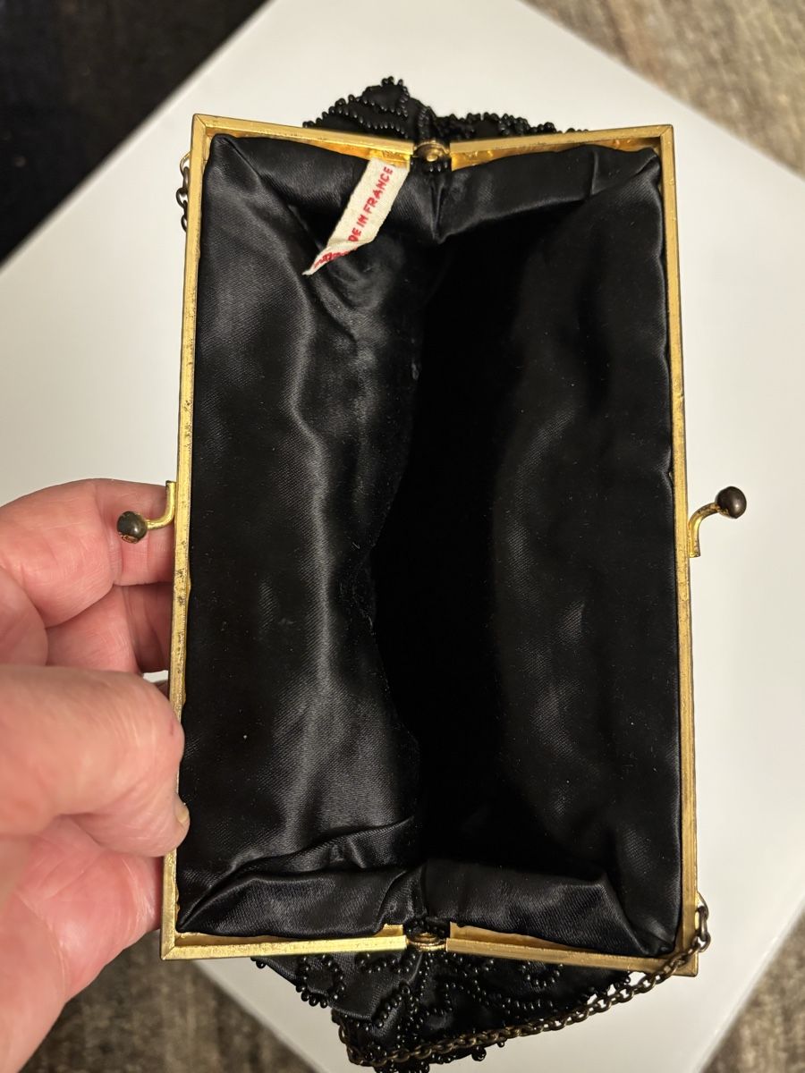Borse da donna: Vintage Täschchen aus Seide perlenbedtickt – Usato da Bern venduto da Himmelsherold 4
