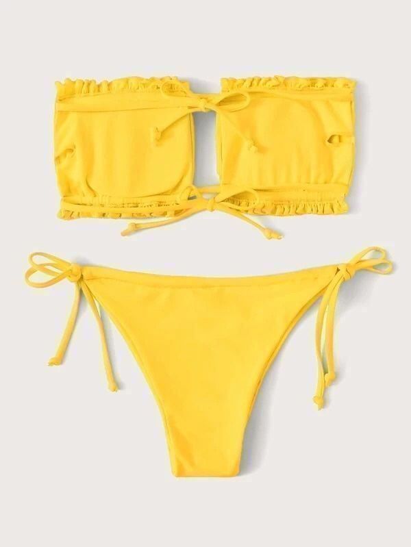 Costumi da bagno & Bikini: Bikini gelb Brazilian Style – Nuovo (secondo la descrizione) da Staufen venduto da GiuliettaD 1