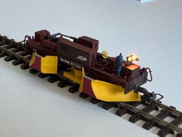 Bemo RhB Metal Collection Spurpflug Xk 9141 mit LED Licht