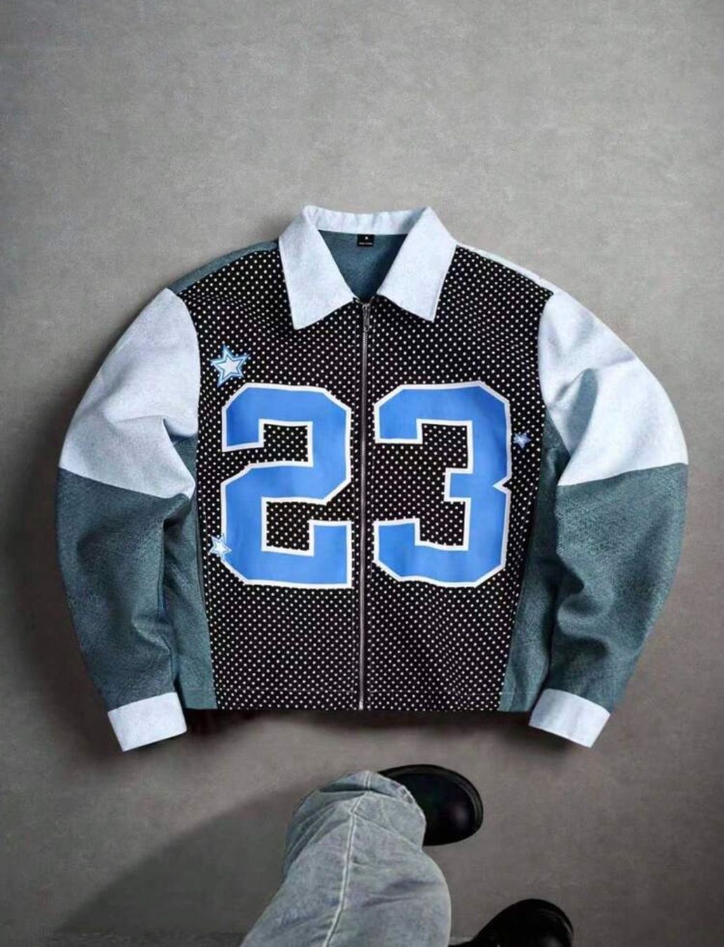 Giacche: Blue Number 23 Varsity Jacket – Usato da Sion venduto da yasir.2021