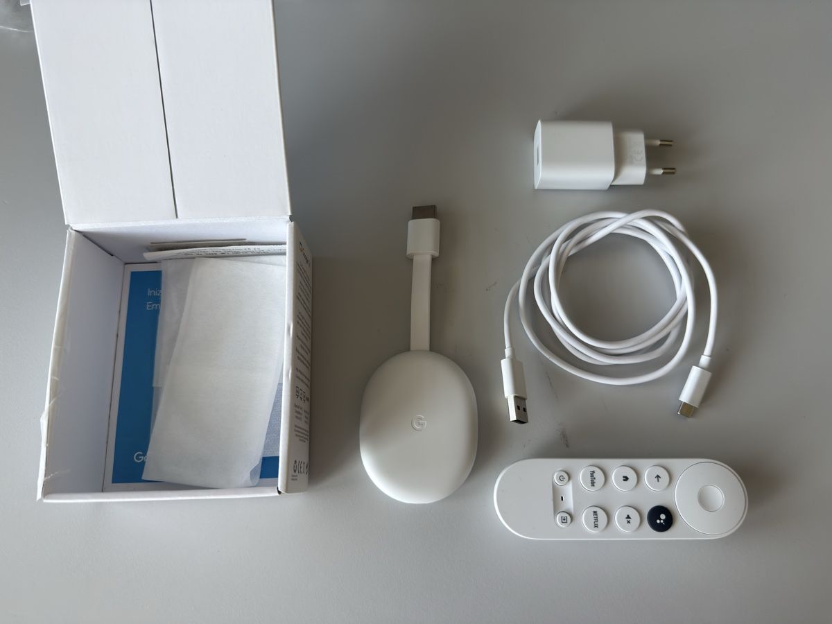 Google Lettore multimediale & Streamer: Google Chromecast with Google TV 4K weiss – Usato da Erlenbach ZH venduto da elmelon 1
