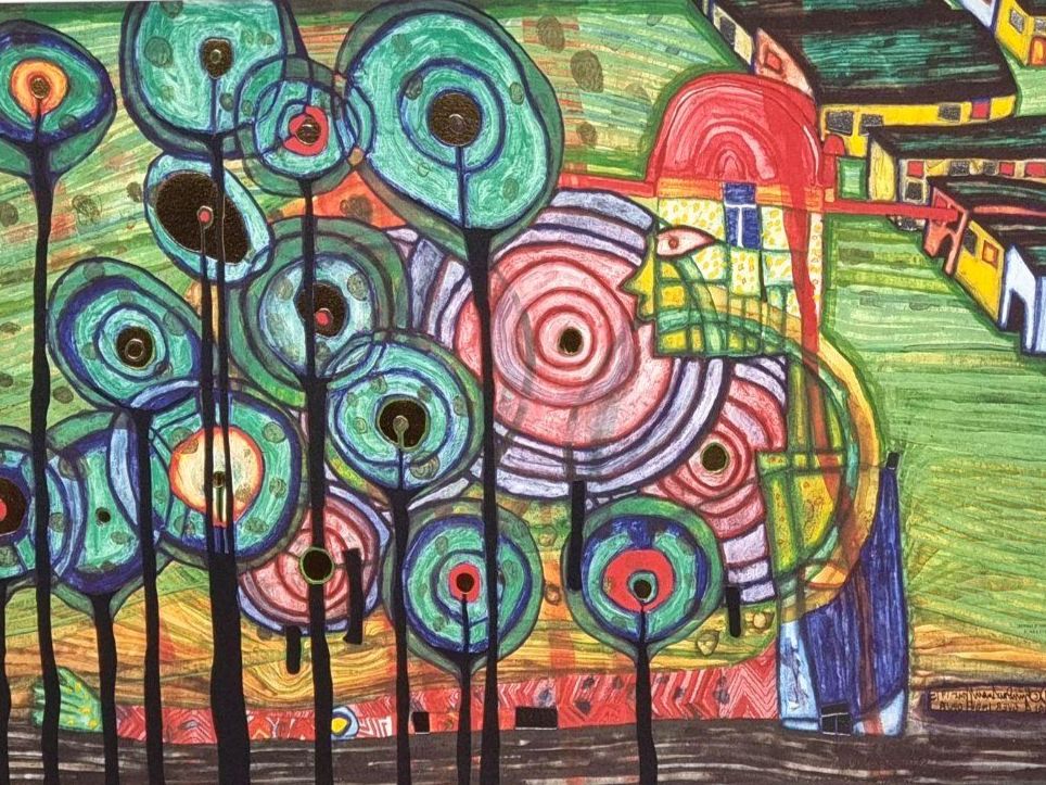 Grafica & Litografie: Friedensreich Hundertwasser 1928 - 2000 – Nuovo e nell'imballaggio originale da Zürich venduto da Zuerichparis08 1