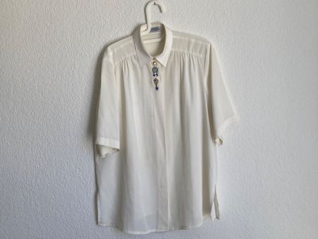 Bluse Damen kurzarm weiss Grösse 40 MARCONA