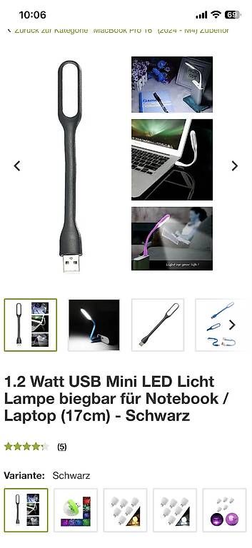 Lampade: Flexible USB LED-Lampe  NEU & OVP – Nuovo e nell'imballaggio originale da Glis venduto da SabrinaXA