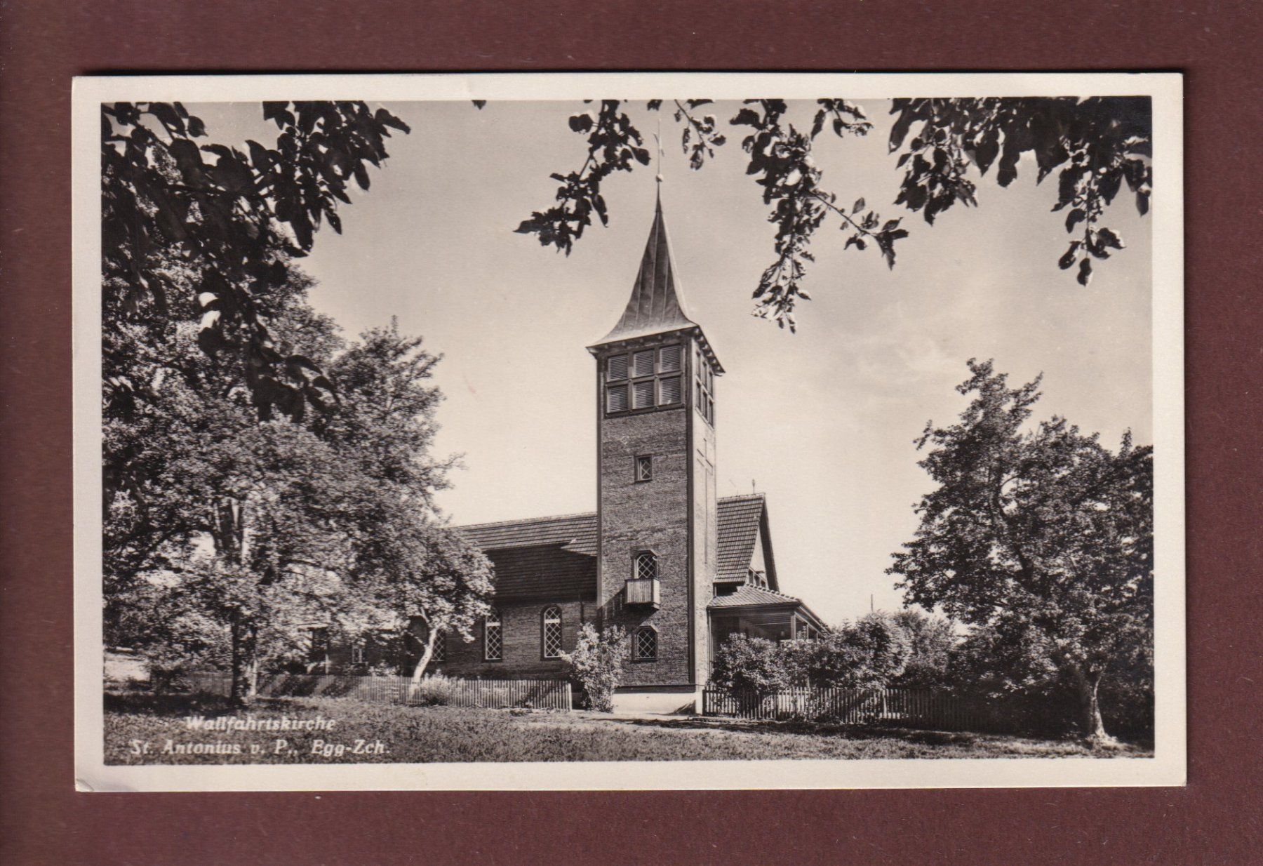 Cartoline postali: EGG - ST. ANTONIUS - 1935 – Usato da Pully venduto da nicecards