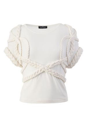 TOP Gr.XS und S ausgefallen mit Zopfdetails NEU