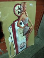 Pin up Tankstelle benzin classic werbung gasoline