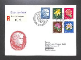 1964 FDC Pro Juventute illustriert Einschreiben