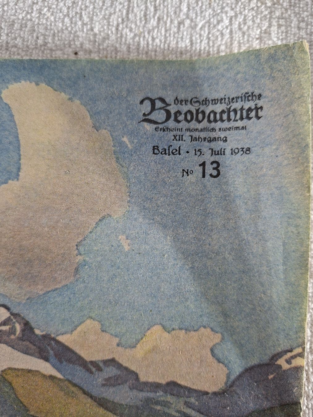 Riviste & Magazine: antike Zeitschrift, Beobachter, 1938 – Usato da Grindelwald venduto da carro5 1