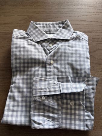 BORRELI Napoli Herren Hemd Karo Grösse M