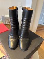 MAJE Stiefel Leder schwarz Gr. 38
