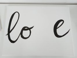 Baby Kleinkind Erinnerung "LOVE" zum Ergänzen mit Füssen