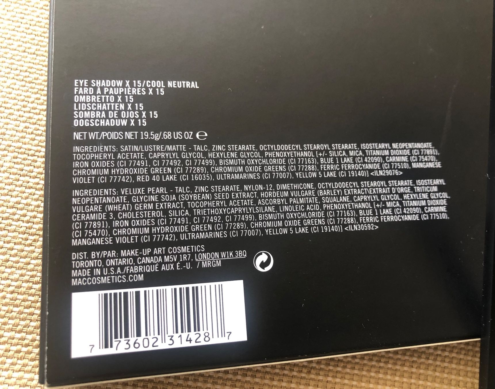 Sephora Make-up: mac eyeshadow palette – Nuovo (secondo la descrizione) da Dottikon venduto da 6571 4