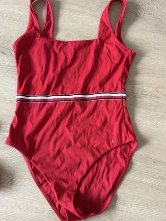 Badeanzug rot S Tommy Hilfiger