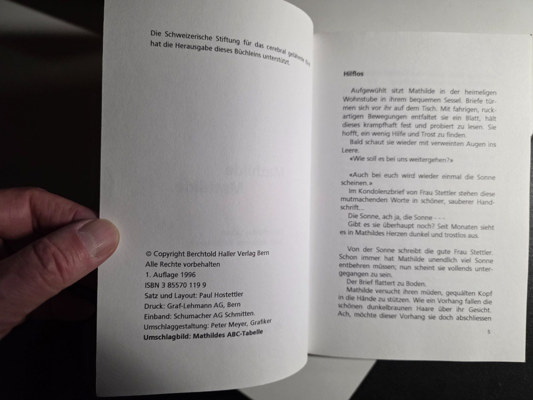 Livres: Frieda Habegger - Mathilde Mathilde ... - 1996 – D'occasion à Walterswil BE par Lonitti 1