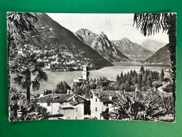 Lugano-Paradiso e sfondo di Porlezza