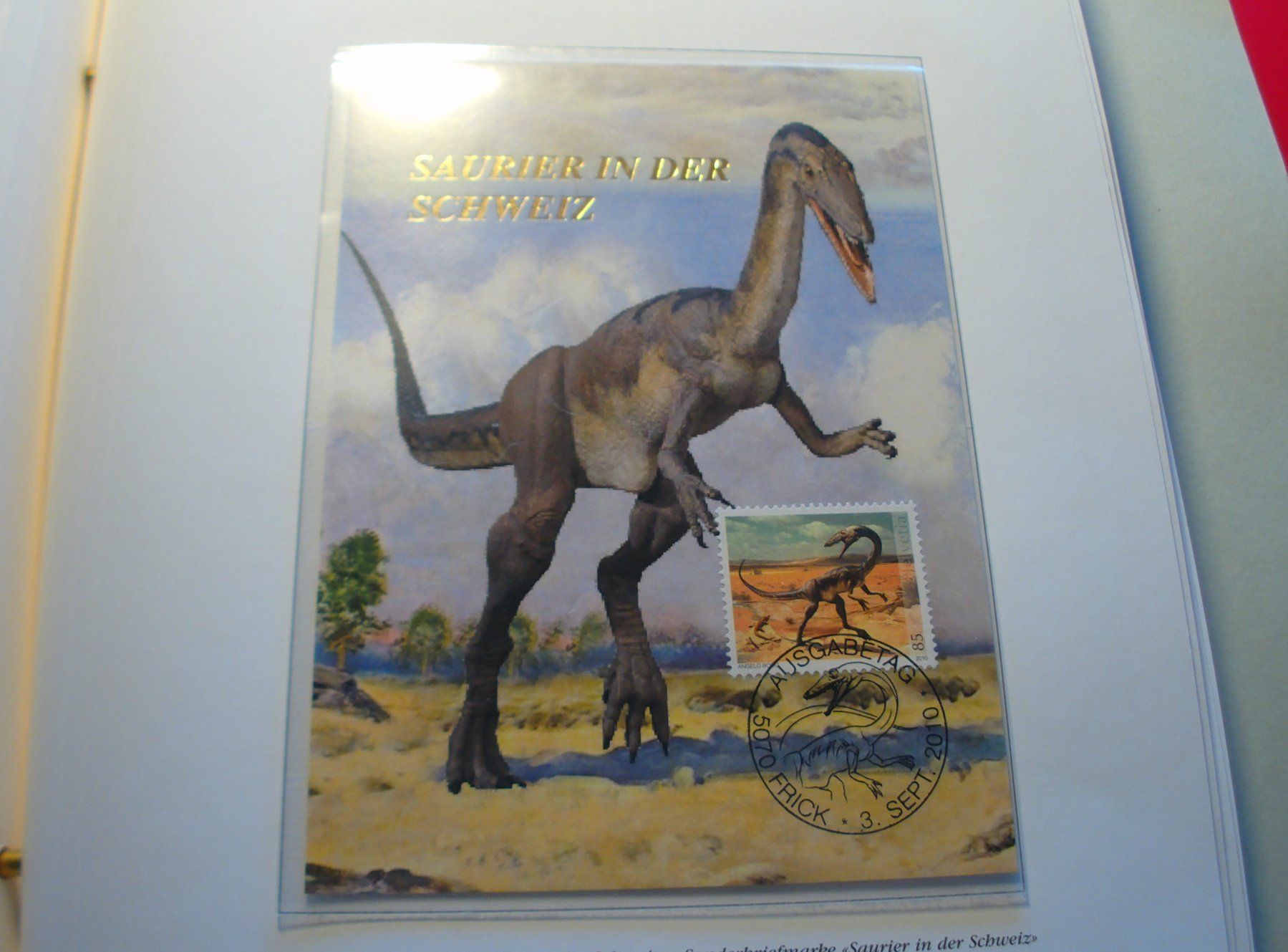Tous les timbres: Maximumkarten Dinsosaurier, Satz 2010, 3 Belege – D'occasion à Niederwil AG par morostahu