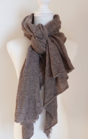 Cashmere Schal Farbe Taupe