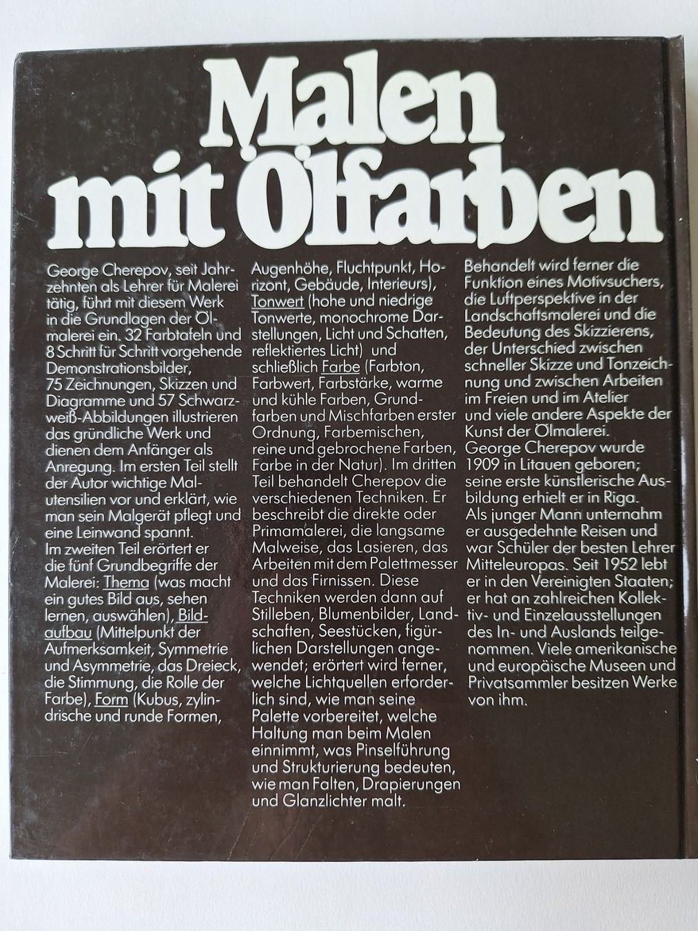 Libri: Malen mit Ölfarben / von George Cherepov – Usato da Zürich venduto da t24_de 1