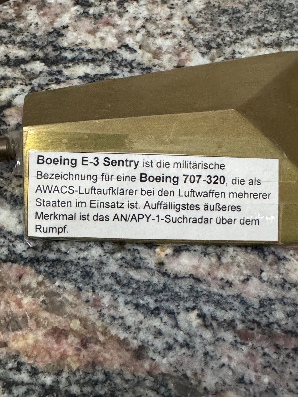 Boeing Modellbausätze & Standmodelle: Modellflugzeug Boeing E-3 Sentry – Gebraucht aus Hermetschwil-Staffeln von Mobile2013 7