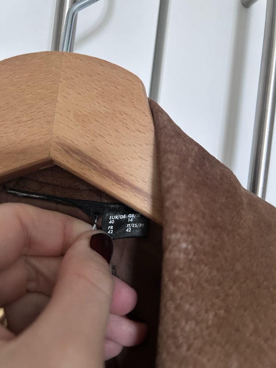 Giacche: Esmara Lederjacke Wildleder braun – Usato da Kleinandelfingen venduto da Doratschikov 4