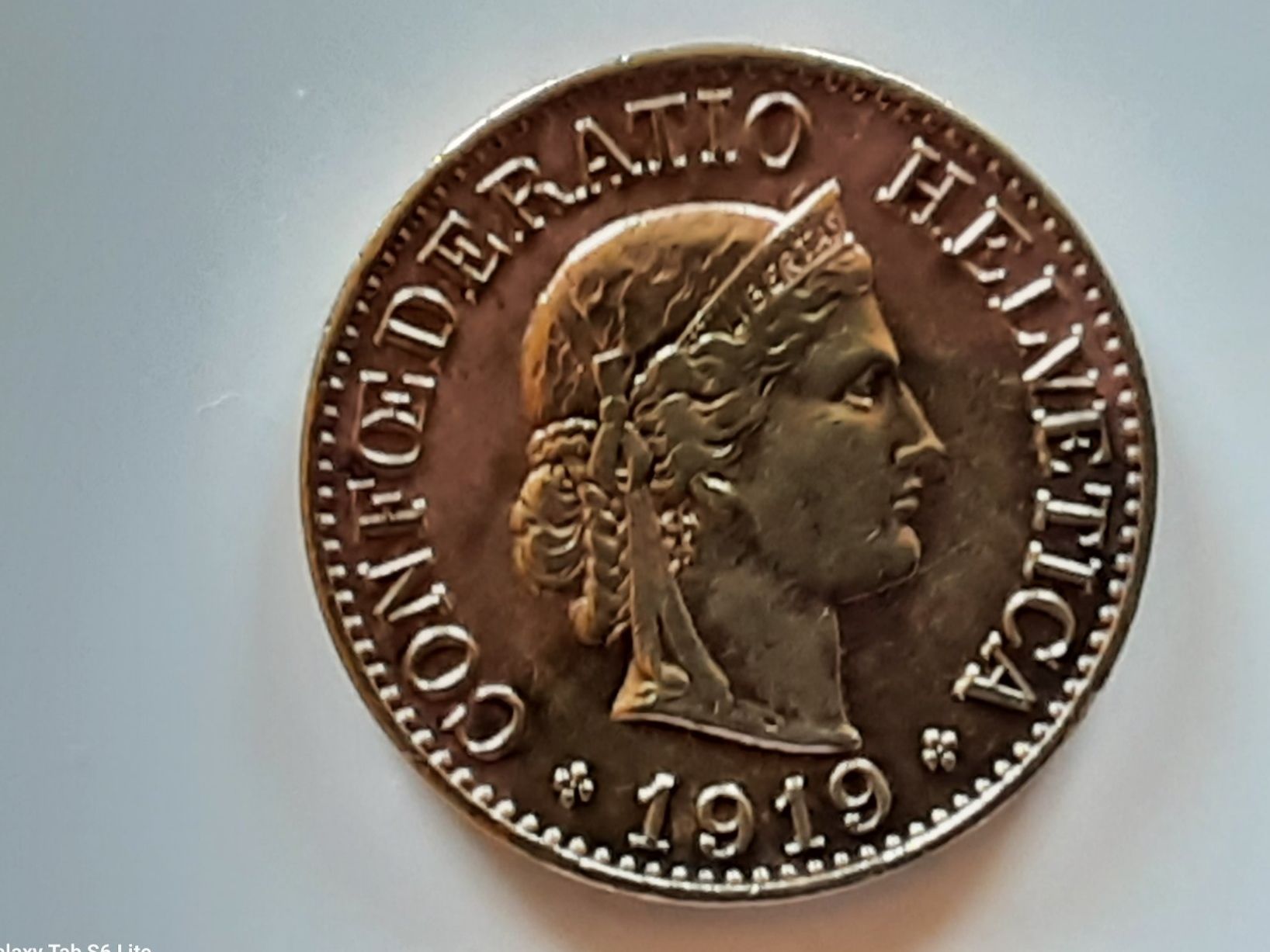 Tutti le monete: 1919   10 Rp. Messing – Usato da Champoz venduto da Zusammen