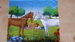 Baumwolljersey Panel Bibi und Tina 42x45cm