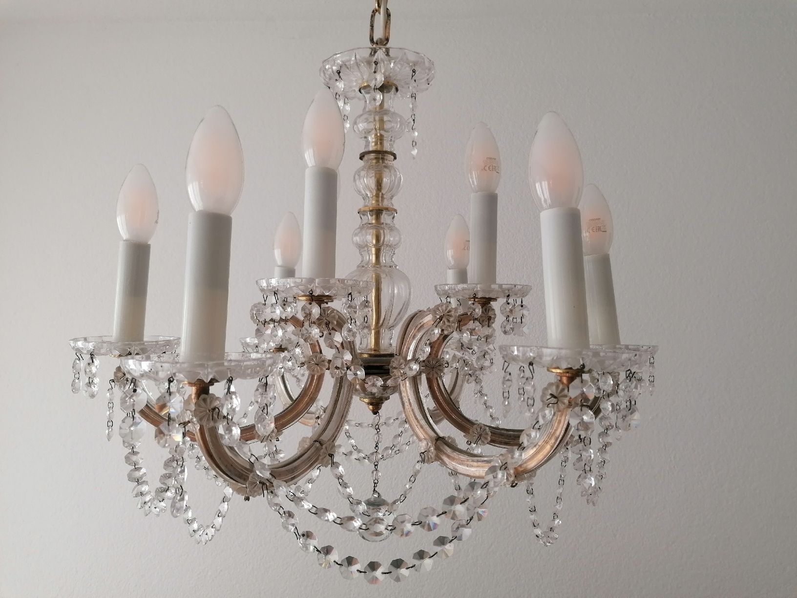 Lampadari & plafoniere: Schöner, alter Kristallkronleuchter – Usato da Hettlingen venduto da CaroliR