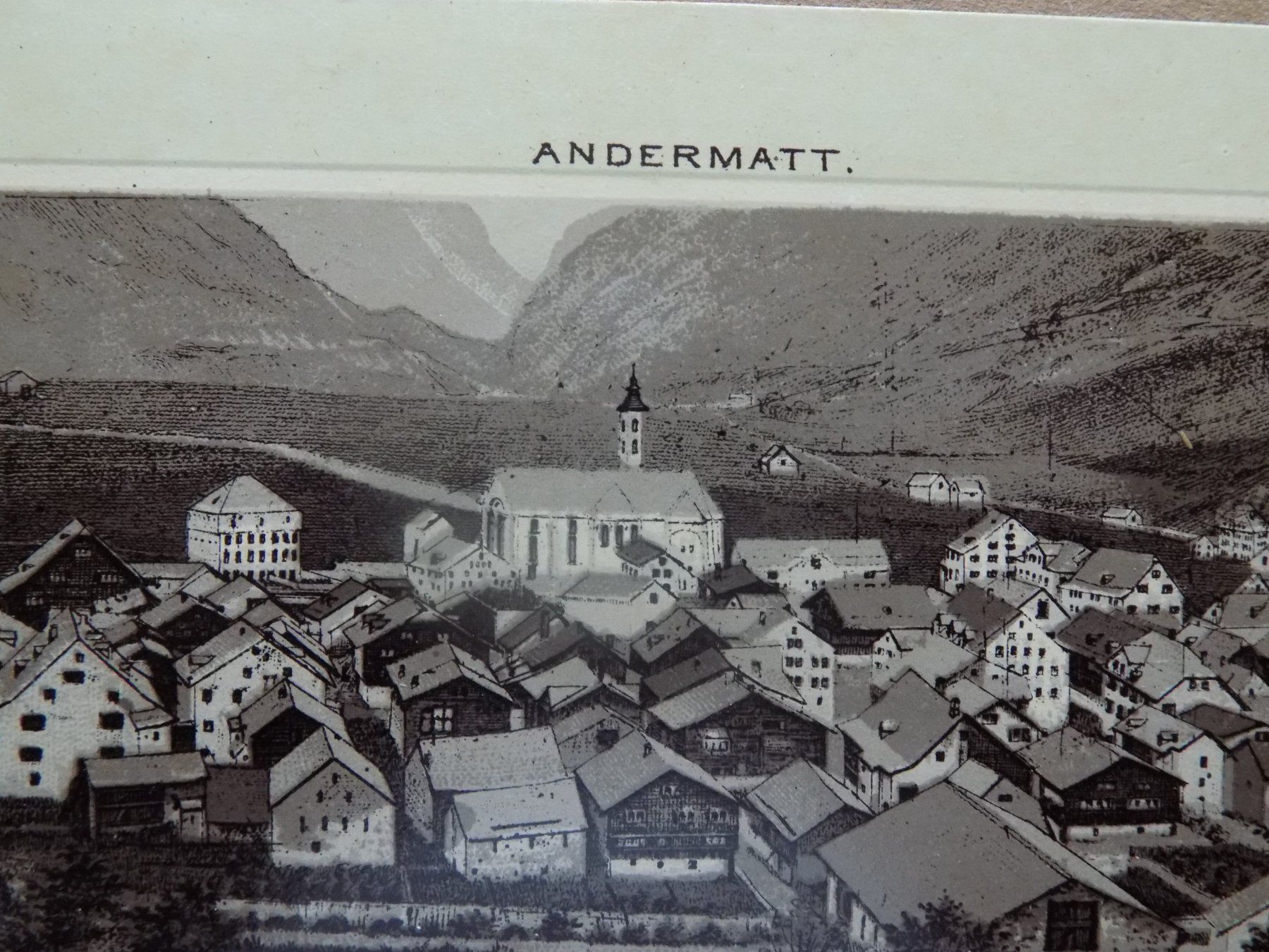 Incisioni: Andermatt Kanton Uri – Usato da Risch venduto da Antikfee 1
