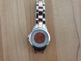 LBVYR Damenuhr Rose Gold Ton mit Strass Quarz Armbanduhr  LB