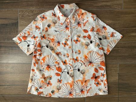 AZ Modell Bluse sommerlich rot /orange Gr. 44
