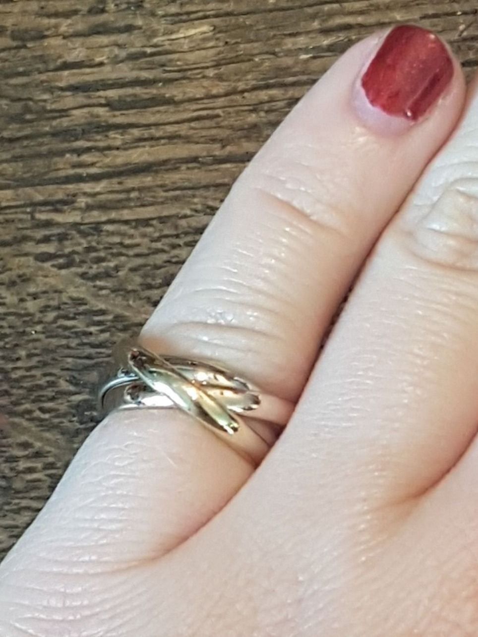 Anelli: Toller 3 farbiger 3 Anneaux Ring  18kt. – Nuovo (secondo la descrizione) da Unterägeri venduto da Altgoldschmuck 6
