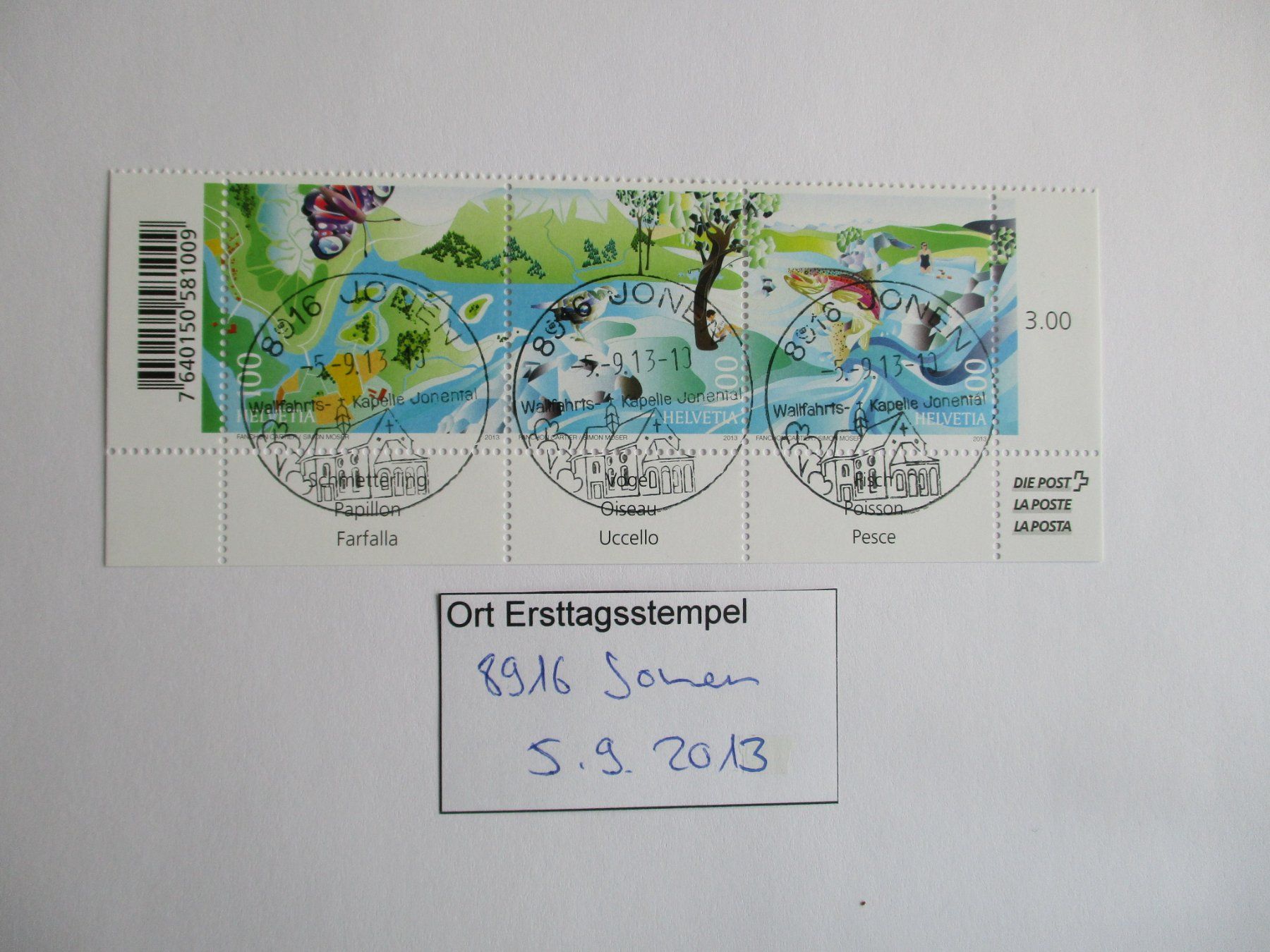 Alle Briefmarken: Voll Ort Ersttagsstempel 8916 Jonen – Gebraucht aus Langnau b. Reiden von Aktuell88