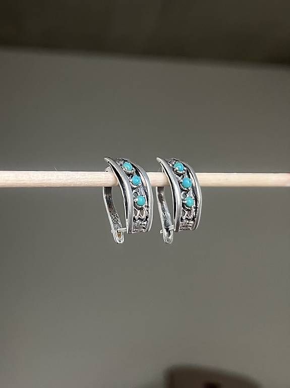Altri gioielli: Ensemble en argent avec turquoise – Usato da Fribourg venduto da tor_2swd 1