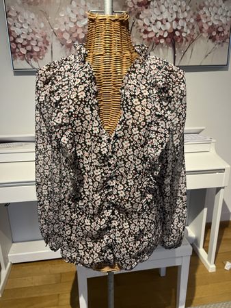 Bluse von Naf Naf, schwarz Lurex) 36