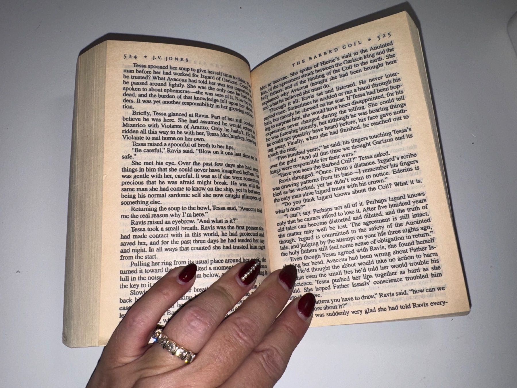Libri: NOVEL: J. V. Jones, The barbed Coll – Usato da Grosswangen venduto da English_books 7