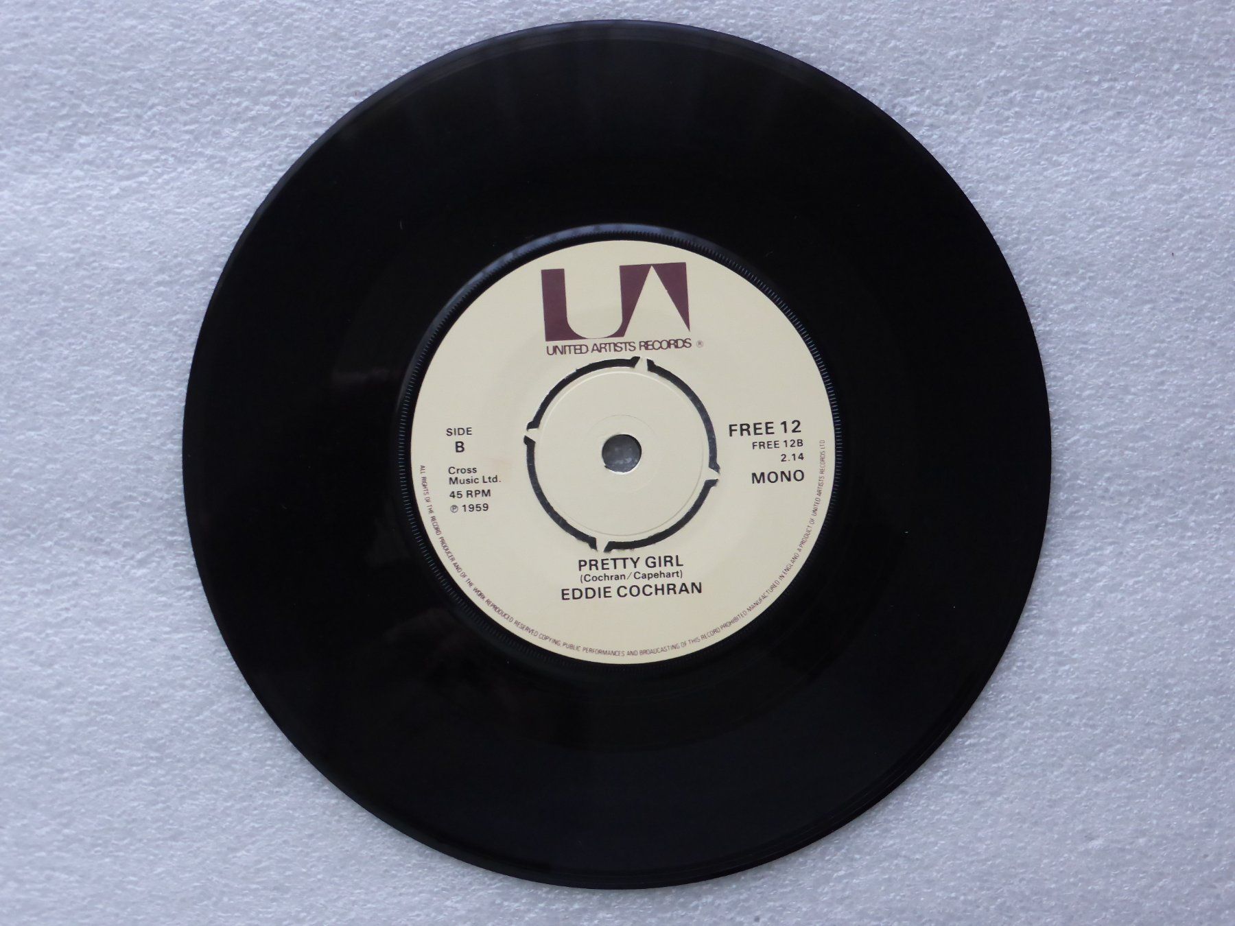 Vinyles: Vinyl Single   EDDIE COCHRAN – D'occasion à Küssnacht am Rigi par Mondkinder 2